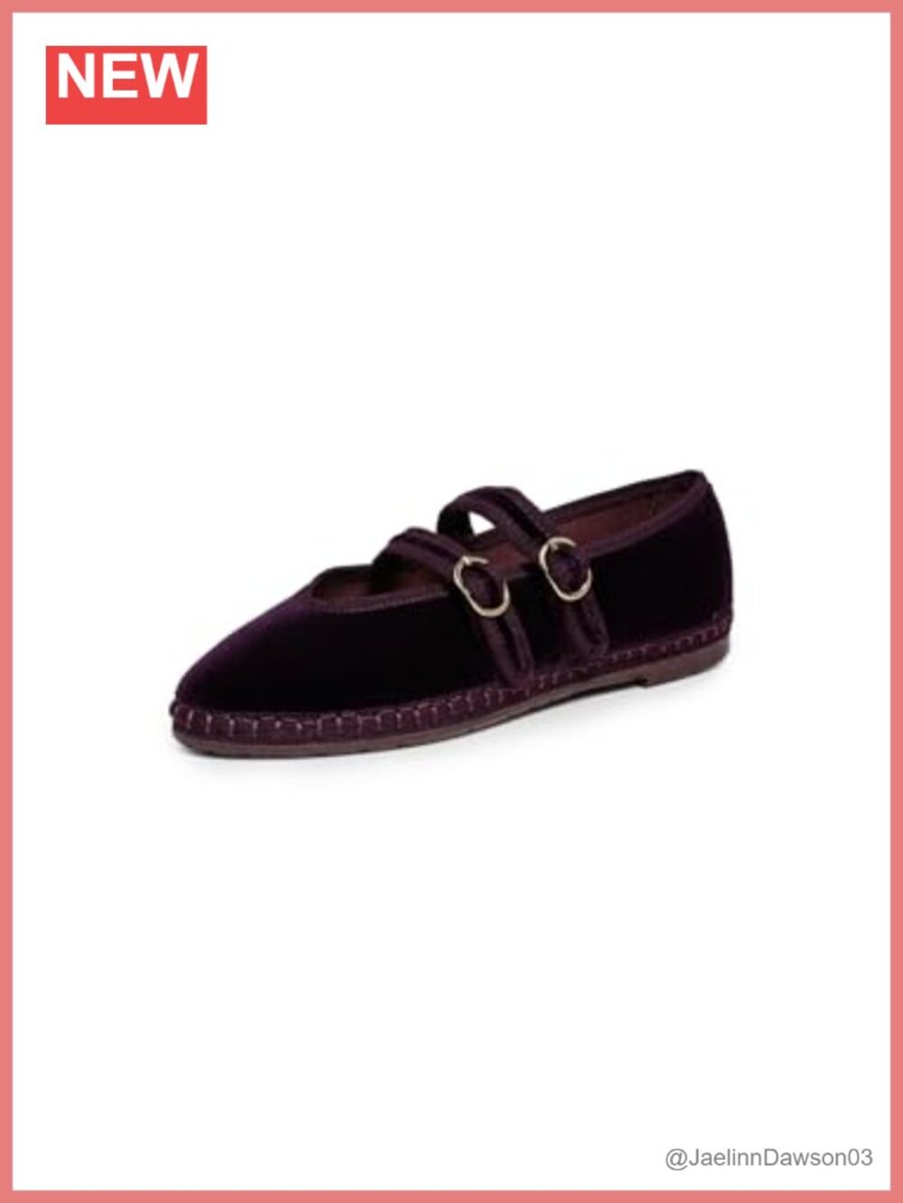 Velvet Mary Jane Flats with Adjustable Buckles Cushioned Leather Insole